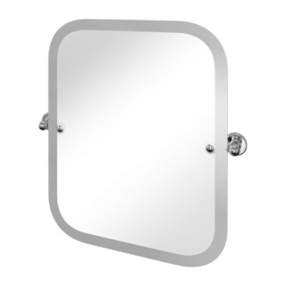 Burlington Rectangular Swivel Mirror with Curved Corners